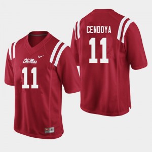 Men Jacob Cendoya Red Rebels College Football #11 Jersey 725095-663