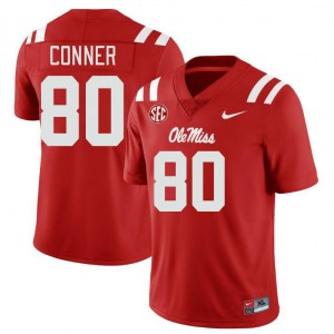 Men Jayvontay Conner Red Ole Miss Rebels College Football #80 Jersey 625816-935