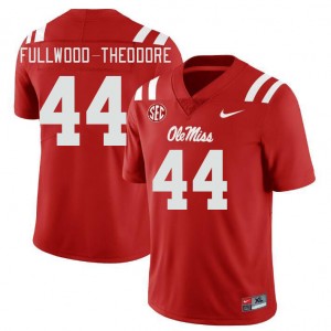 Men Nyseer Fullwood-Theodore Red Ole Miss College Football #44 Jersey 122186-306