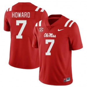 Men Walker Howard Red Rebels College Football #7 Jersey 512486-267