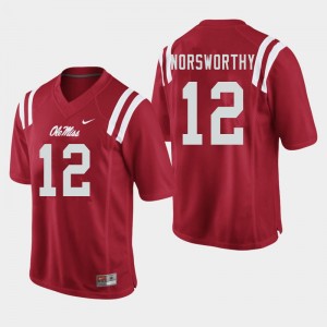Men Adam Norsworthy Red Rebels College Football #12 Jersey 189774-138