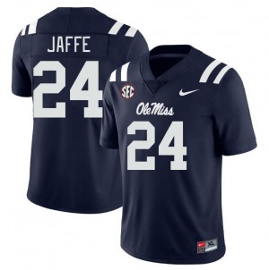 Men Andy Jaffe Navy Ole Miss College Football #24 Jersey 519314-112