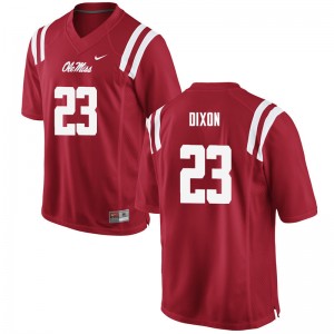 Men Breon Dixon Red Ole Miss College Football #23 Jersey 996864-568