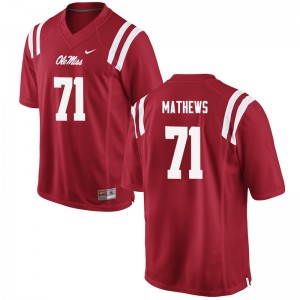 Men Bryce Mathews Red Rebels College Football #71 Jersey 806076-155