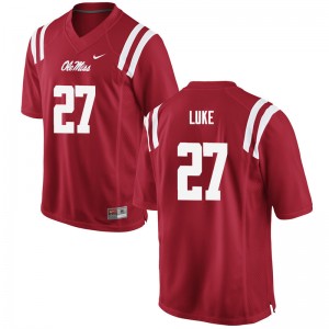 Men Cale Luke Red Rebels College Football #27 Jersey 802362-506