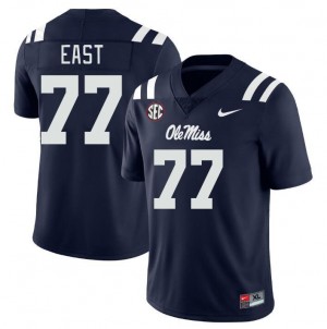Men Cam East Navy Rebels College Football #77 Jersey 607953-866