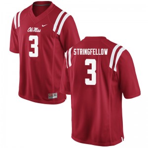 Men Damoreea Stringfellow Red Rebels College Football #3 Jersey 873917-910