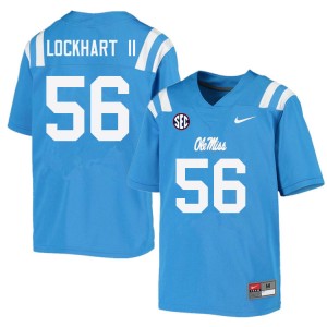 Men Danny Lockhart II Powder Blue Ole Miss College Football #56 Jersey 514833-973
