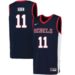 Men Eric Horn Navy Rebels College Basketball #11 Jersey 927575-113