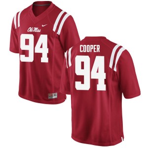 Men Jack Cooper Red University of Mississippi College Football #94 Jersey 515140-201