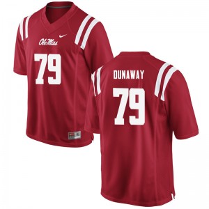Men Jim Dunaway Red University of Mississippi College Football #79 Jersey 424826-714
