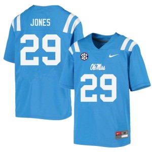 Men Matt Jones Powder Blue Ole Miss College Football #29 Jersey 909259-585