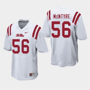 Men Reece McIntyre White Ole Miss College Football #56 Jersey 131842-754