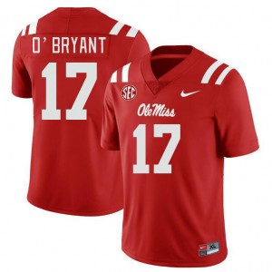 Men Richard O'Bryant Red Ole Miss College Football #17 Jersey 622294-104