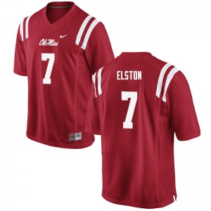 Men Trae Elston Red Rebels College Football #7 Jersey 701154-518