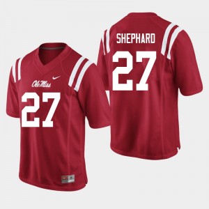 Men Urriah Shephard Red Rebels College Football #27 Jersey 830770-189