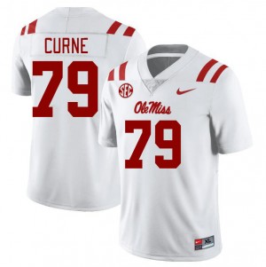Men Victor Curne White Ole Miss College Football #79 Jersey 280975-161