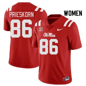 Women Caden Prieskorn Red Rebels College Football #86 Jersey 742769-619