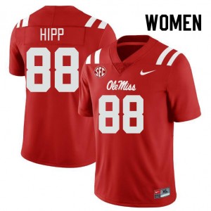 Women Dillon Hipp Red Ole Miss College Football #88 Jersey 700328-903