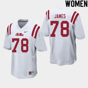 Women Jeremy James White Ole Miss College Football #78 Jersey 624943-570