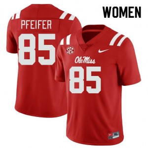 Women Joshua Pfeifer Red Rebels College Football #85 Jersey 598830-562