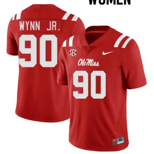 Women Stephon Wynn Jr. Red Rebels College Football #90 Jersey 555270-891