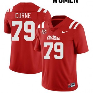 Women Victor Curne Red Rebels College Football #79 Jersey 704856-917