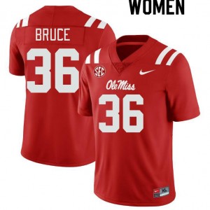 Women Zamari Bruce Red Rebels College Football #36 Jersey 719472-212