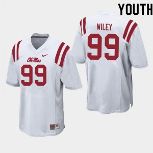 Youth Charles Wiley White University of Mississippi College Football #99 Jersey 407105-472