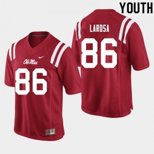 Youth Jay LaRosa Red Ole Miss College Football #86 Jersey 198897-657
