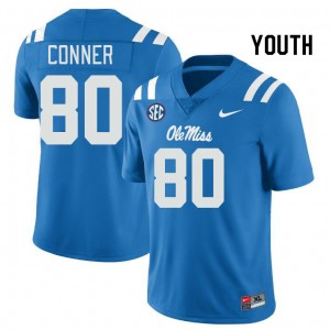 Youth Jayvontay Conner Powder Blue Ole Miss College Football #80 Jersey 780909-409