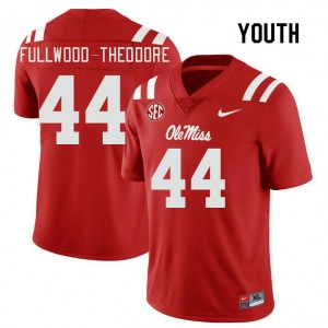 Youth Nyseer Fullwood-Theodore Red Rebels College Football #44 Jersey 530115-620