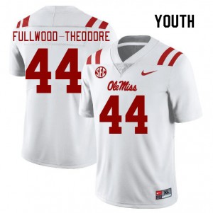 Youth Nyseer Fullwood-Theodore White University of Mississippi College Football #44 Jersey 559861-162