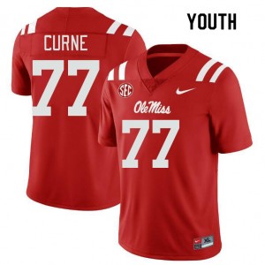 Youth Victor Curne Red Rebels College Football #77 Jersey 319110-933