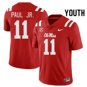 Youth Chris Paul Jr. Red Rebels College Football #11 Jersey 378248-796