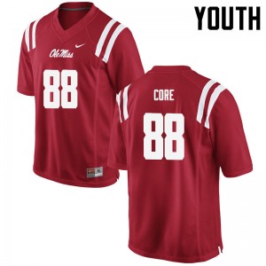 Youth Cody Core Red Ole Miss College Football #88 Jersey 489351-235