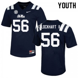 Youth Danny Lockhart II Navy Ole Miss College Football #56 Jersey 318082-445