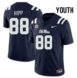 Youth Dillon Hipp Navy University of Mississippi College Football #88 Jersey 223453-768