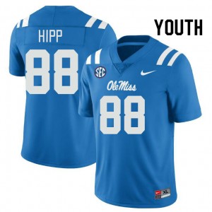 Youth Dillon Hipp Powder Blue Ole Miss College Football #88 Jersey 123000-282