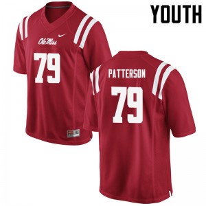 Youth Javon Patterson Red Ole Miss College Football #79 Jersey 518883-283