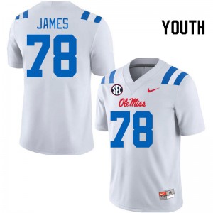 Youth Jeremy James White Rebels 2024 New College Football #78 Jersey 415559-291