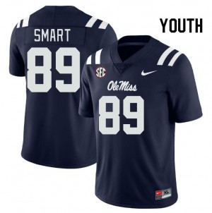Youth Jordan Smart Navy Ole Miss College Football #89 Jersey 158410-759