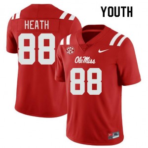 Youth Kyirin Heath Red Rebels College Football #88 Jersey 996027-450