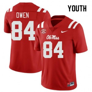 Youth Mac Owen Red Rebels College Football #84 Jersey 548519-358
