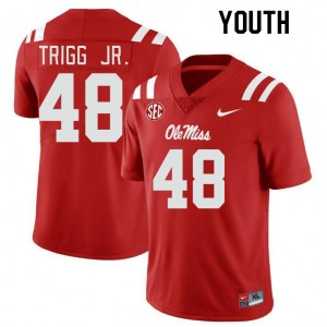 Youth Mark Trigg Jr. Red Ole Miss College Football #48 Jersey 531072-669