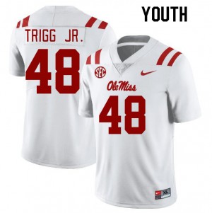 Youth Mark Trigg Jr. White Ole Miss College Football #48 Jersey 592842-869