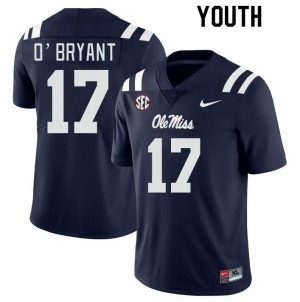 Youth Richard O'Bryant Navy Ole Miss Rebels College Football #17 Jersey 193207-487
