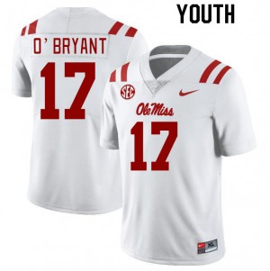 Youth Richard O'Bryant White University of Mississippi College Football #17 Jersey 181306-221