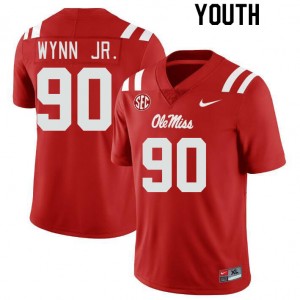 Youth Stephon Wynn Jr. Red Rebels College Football #90 Jersey 272112-187