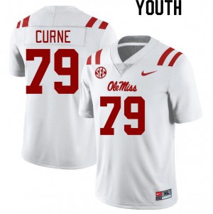 Youth Victor Curne White Ole Miss College Football #79 Jersey 498067-747